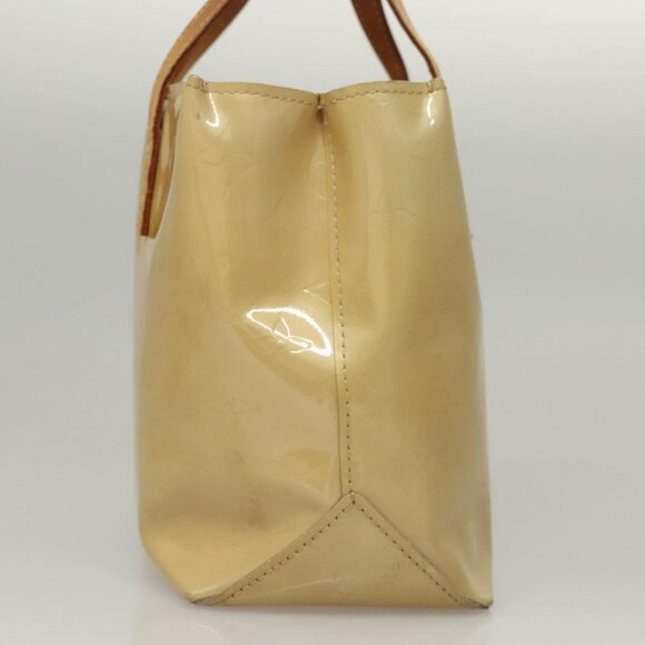 LOUIS VUITTON Monogram Vernis Reade PM Hand Bag Beige M91334 LV Auth BD1369 - Picture 4 of 16